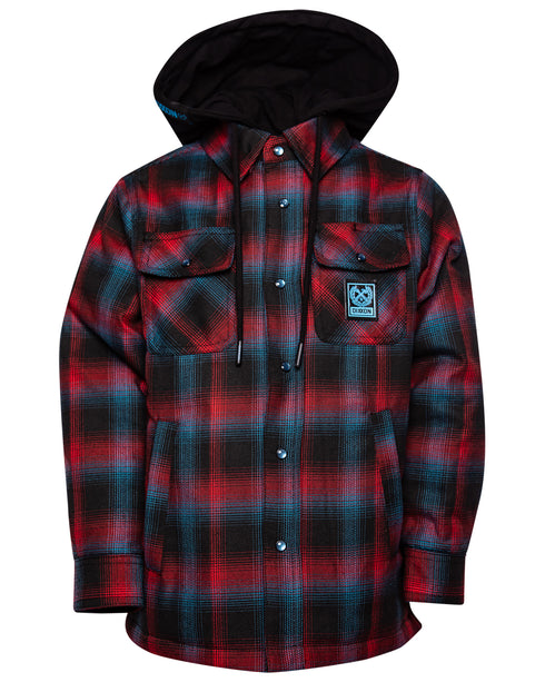 DIMENSION HOODED FLANNEL JACKET - YOUTH